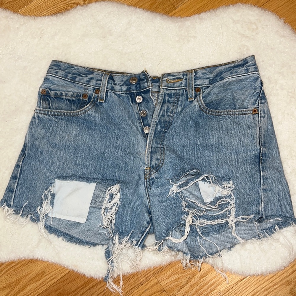 Levis 501 denim shorts
